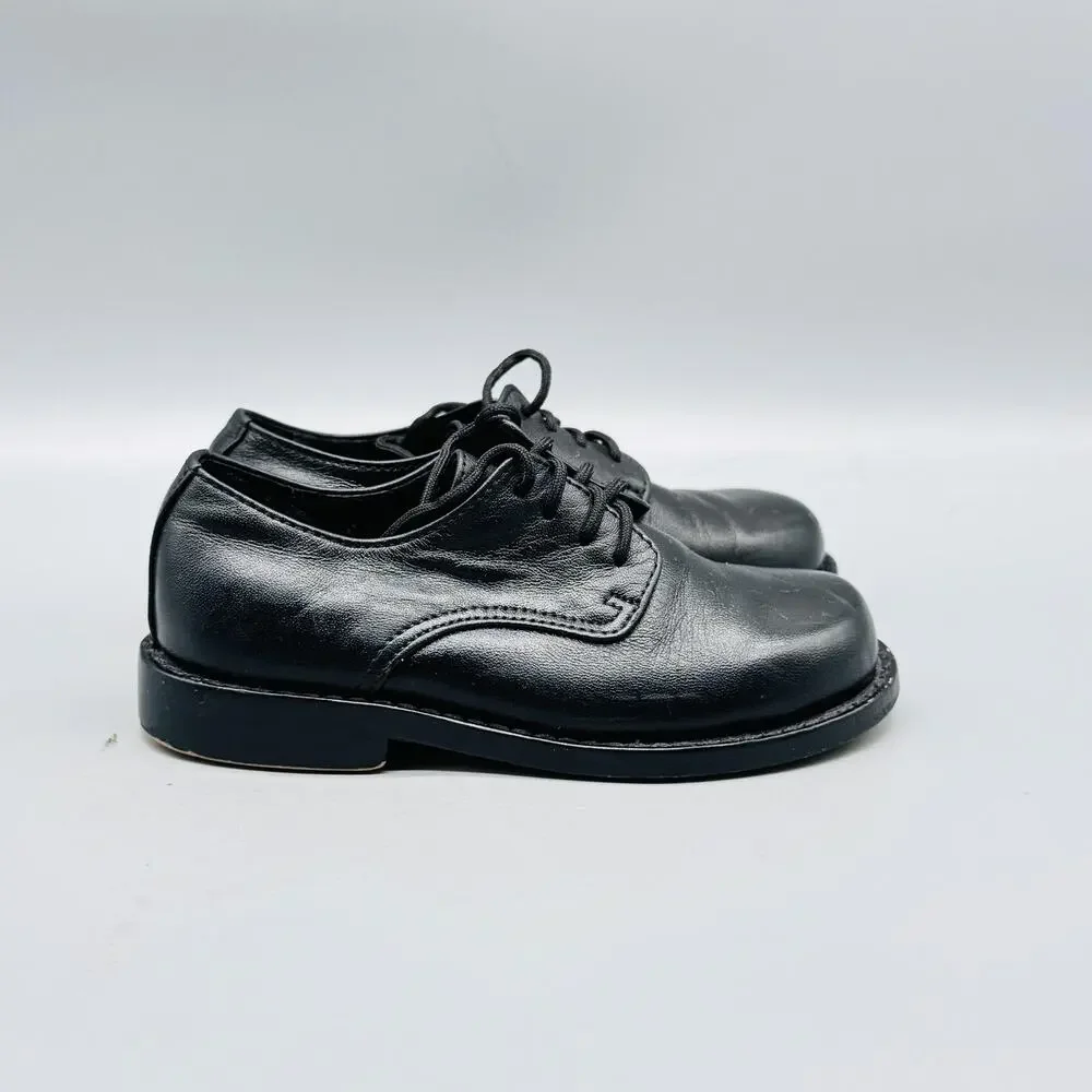 Strasburg Children Shoes Boys 9 Black Leather Oxford Lace Up Dress School